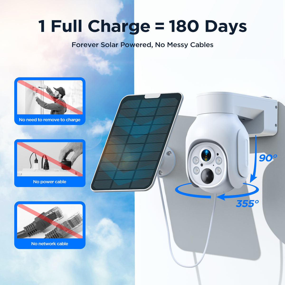 Solar-Powered Security Camera System | SC23 by Campark – Campark