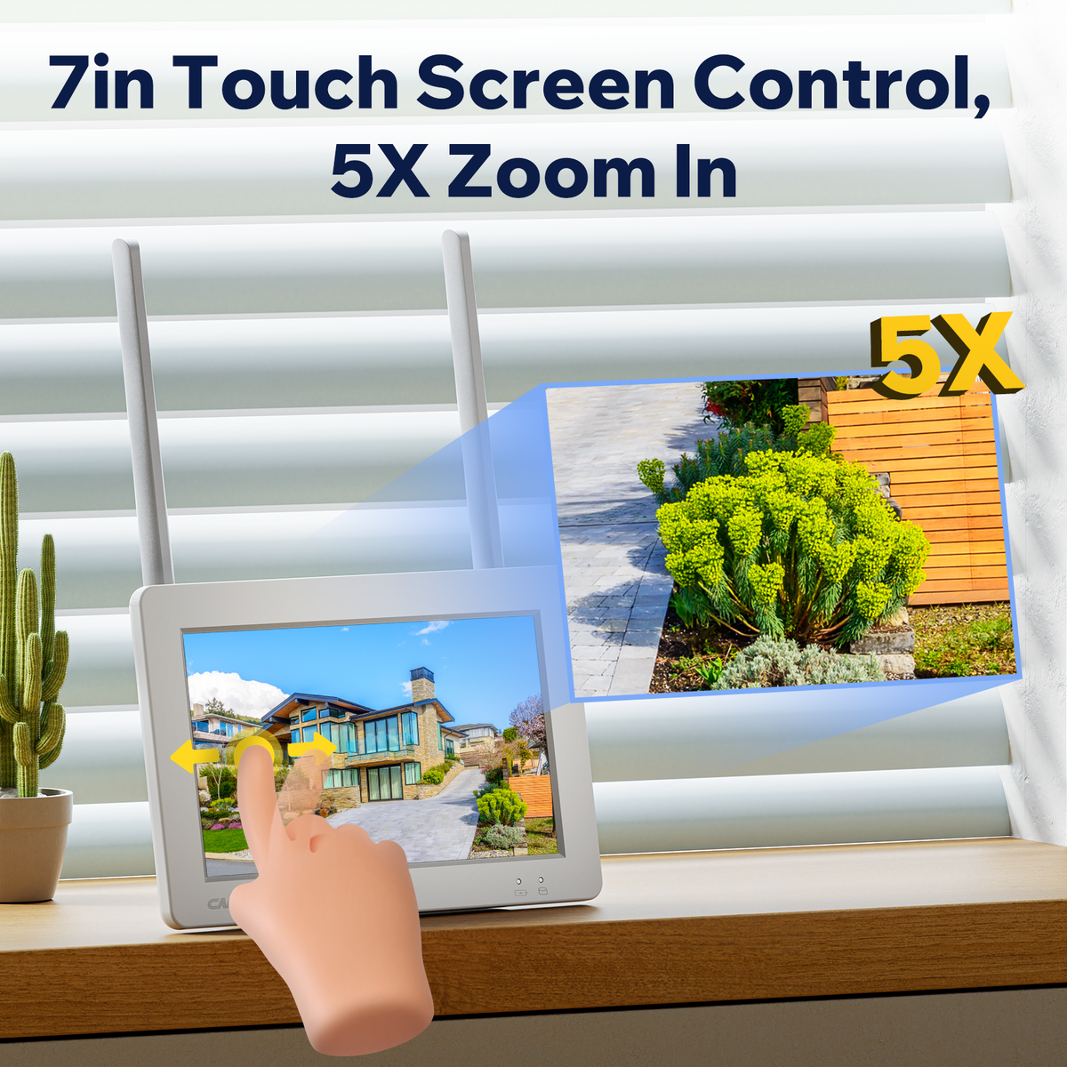 Campark SC26 3MP Wireless Security Camera System with 7''Touch