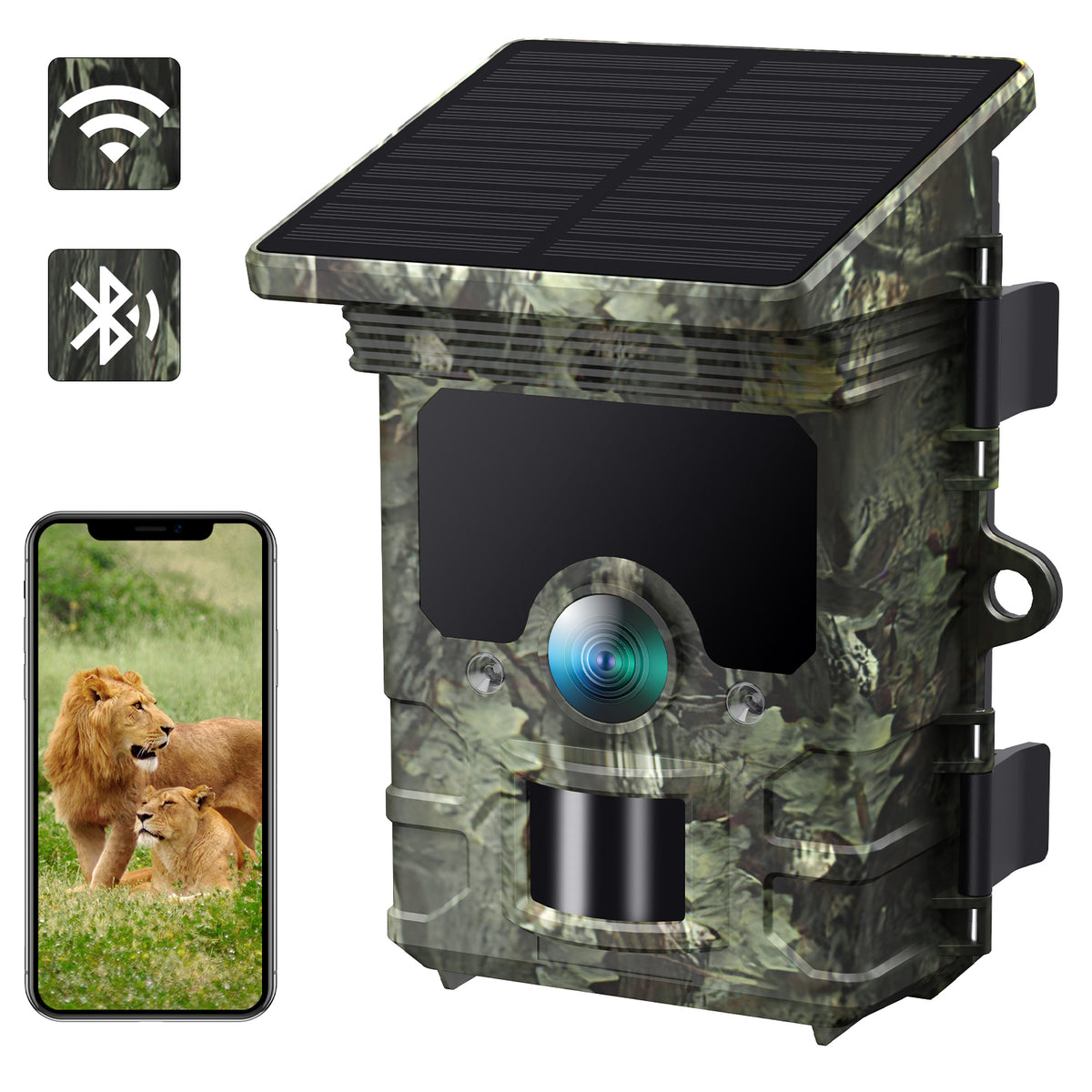 Campark T300 SolarPowered Trail Camera with WiFi and Bluetooth 4K