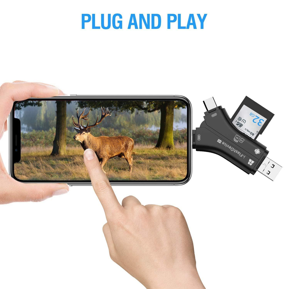 Campark Trail Camera SD Card Viewer Compatible iPhone iPad Mac Android