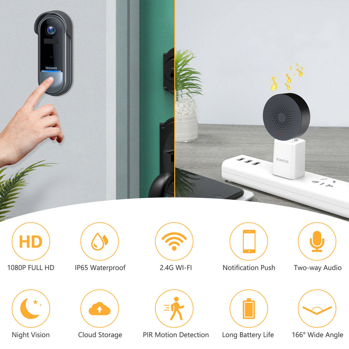 Smart Doorbell Camera Conico Video Doorbell Conico Doorbell 2025