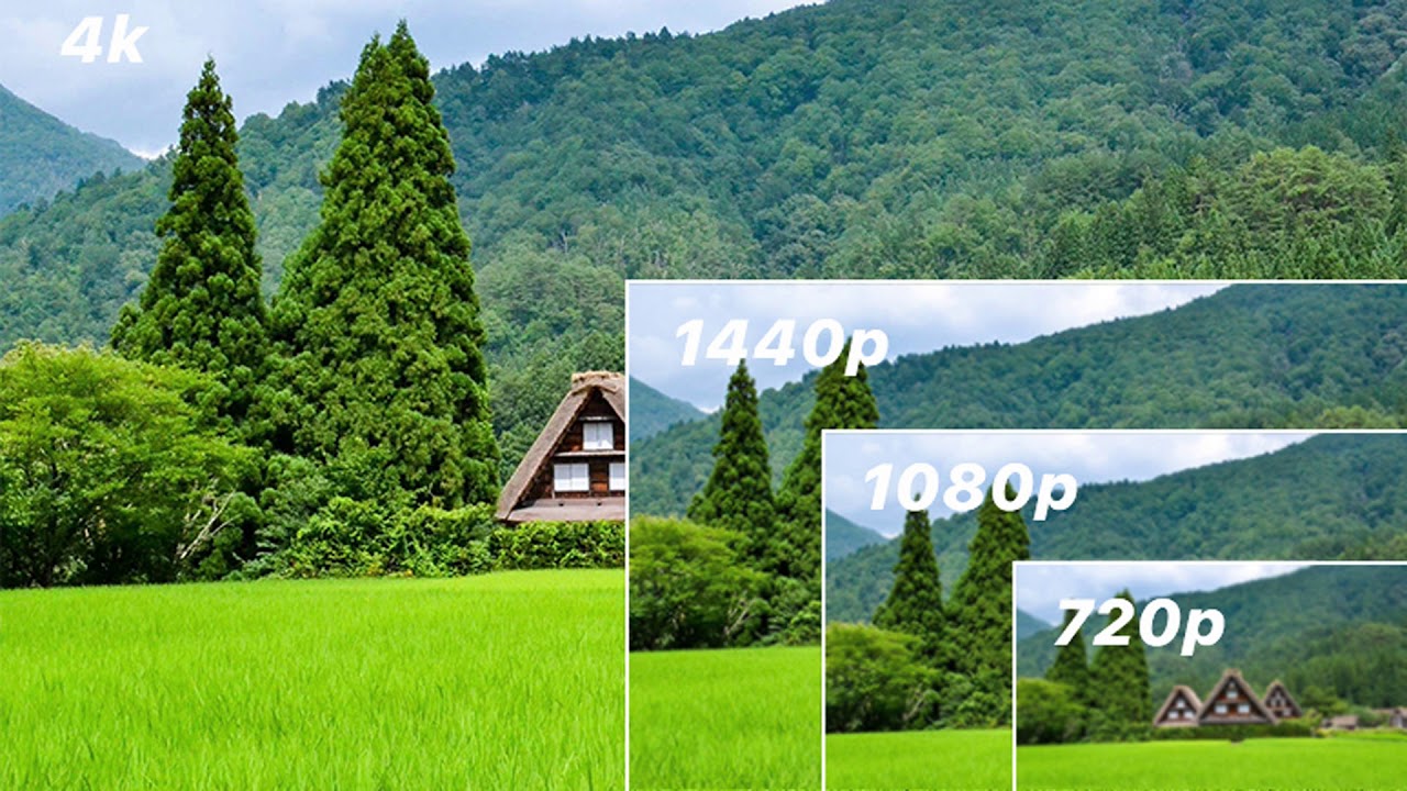 4K VS 1440P VS 1080P VS 720P: What is The Difference?