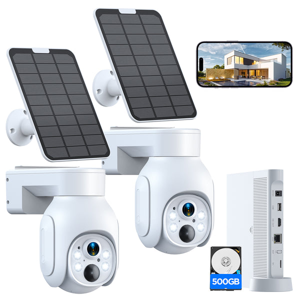  WiFi PTZ Wireless Solar Powered Security Camera 