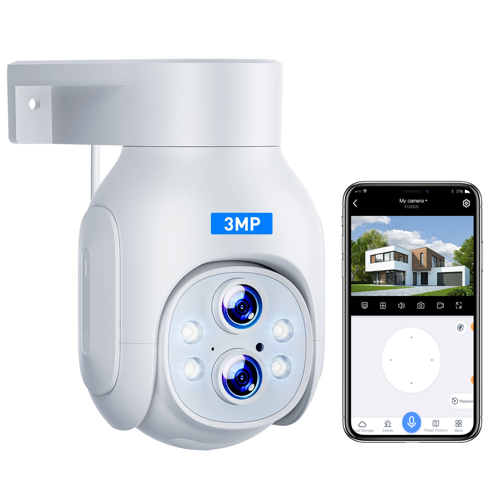 Secure Your Property with Campark SC22 - 10X Zoom WiFi Security