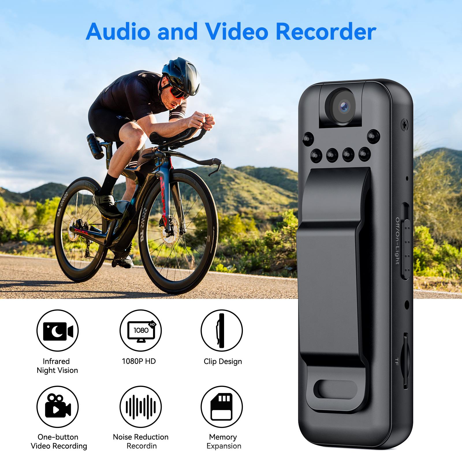 Ultra Small Camera with 180 Rotation Lens, Security Surveillance Camera with 32GB Micro SD Card