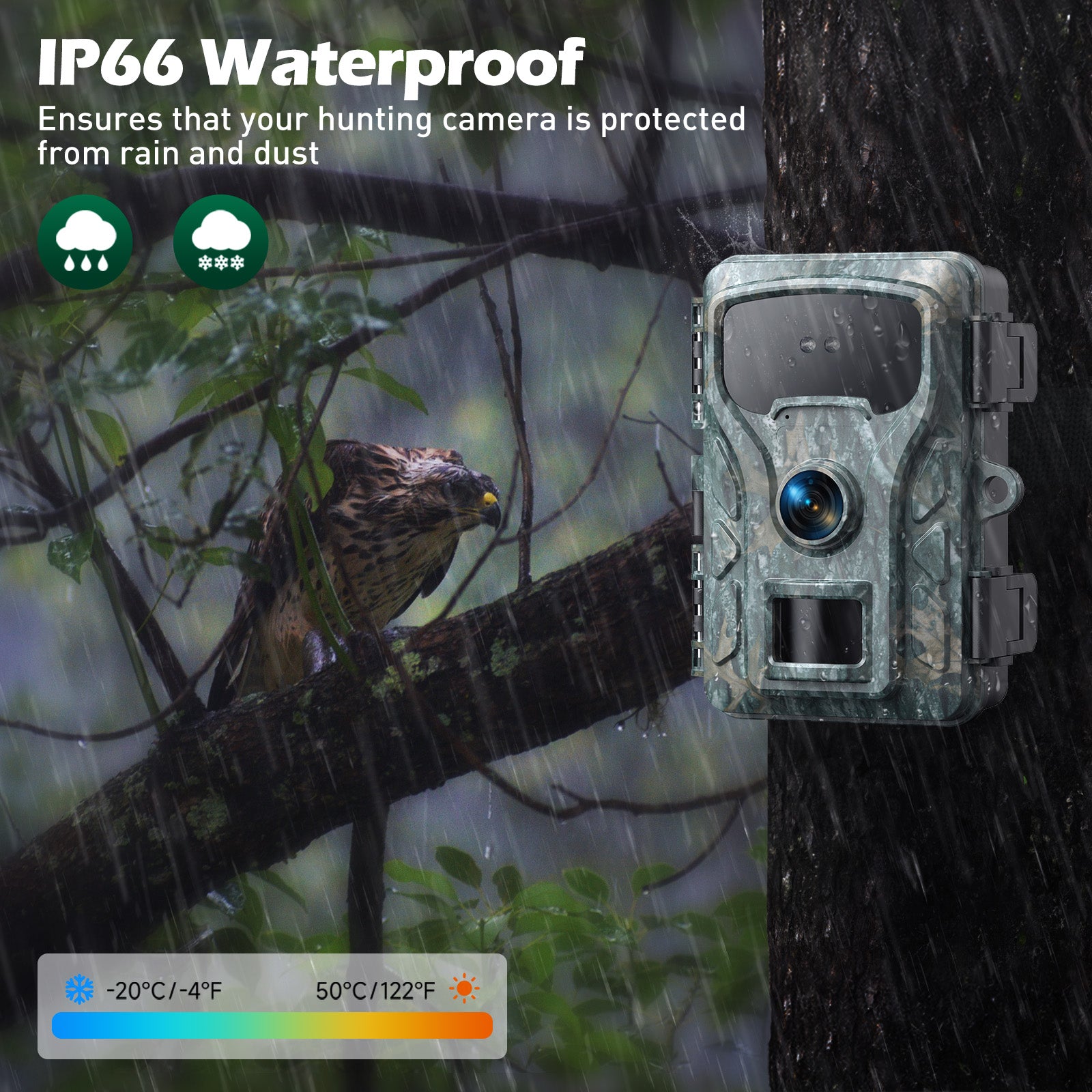 40p Camera Campark TC30 4K 40MP Trail Camera with LCD screen and Time Lapse for W ...
