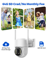 Campark SC44 4MP Wireless Solar Security Camera System with 7