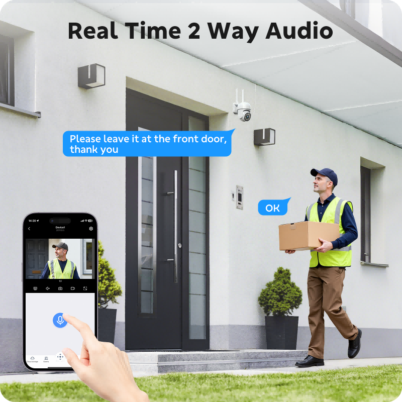 SC54 Wireless Security Camera System, NVR Surveillance Kit, Up to 16CH NVR PTZ, Free 500GB Storage