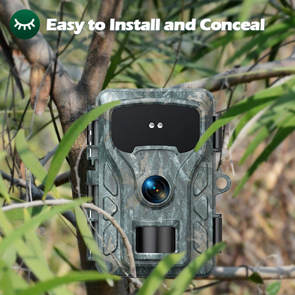 Trail Cameras Tf Card VOOPEAK Solar Trail Camera 4K 48MP Game