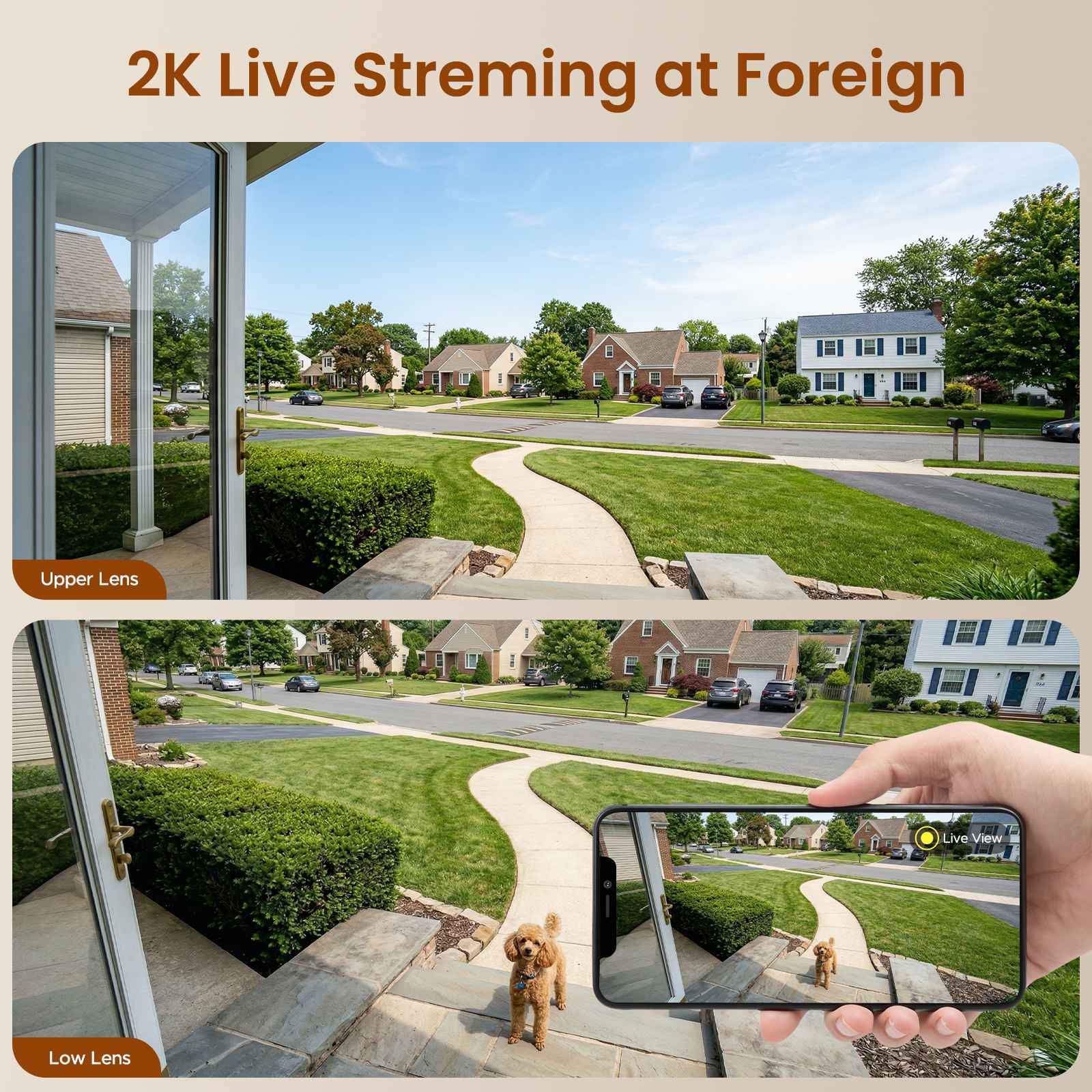 2K Dual-Lens 4G LTE Cellular PTZ Security Camera