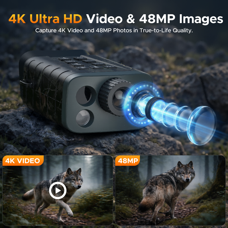 NV04 Digital Night Vision Binoculars & Free 64GB Storage – Campark