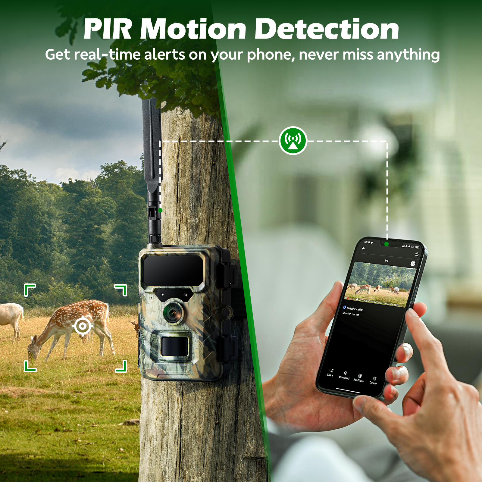 Campark TC31 Cellular Trail Camera,  Built in sim card & Free 64GB storage