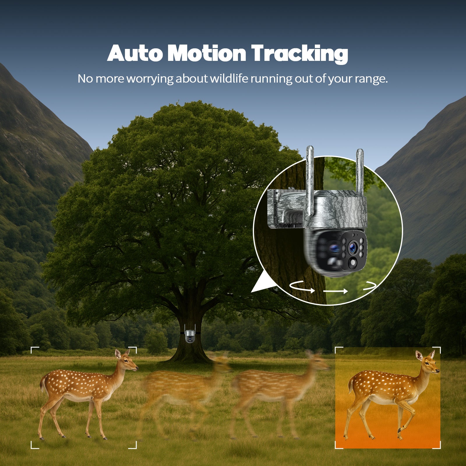 Campark TC32 Cellular Trail Camera with 2.5K Live Streaming, Unlimited Data Game Camera