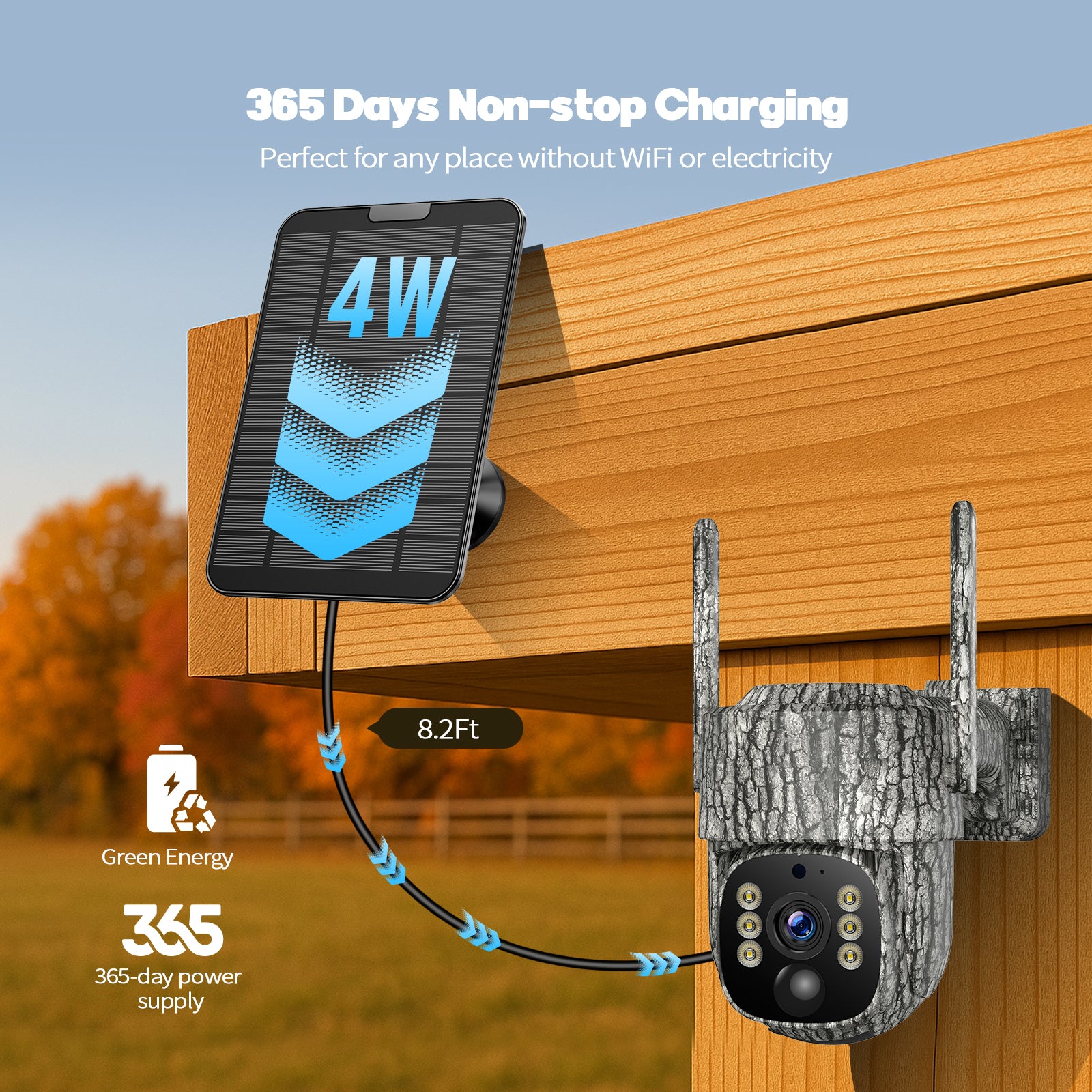 Campark TC32 Cellular Trail Camera with 2.5K Live Streaming, Unlimited Data Game Camera