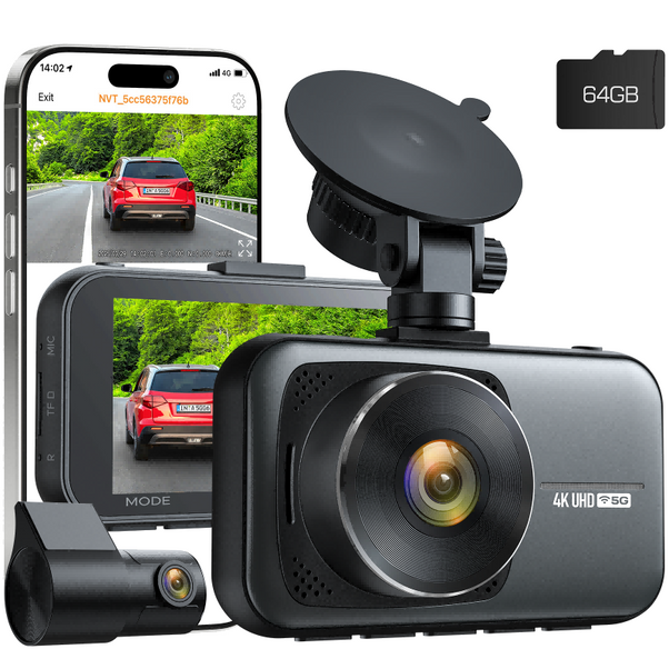 Campark C200 4K Dual-Dashcam vorne und hinten mit 3-Zoll-LCD-Display