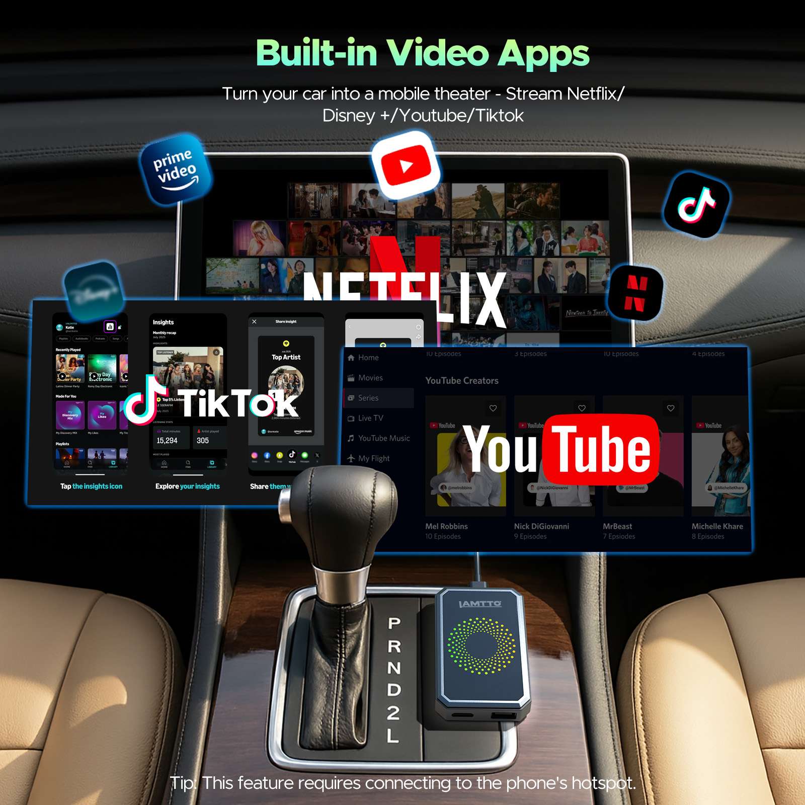 RC23 3-in-1 Magic Video Carplay Box for Streaming Netflix/YouTube