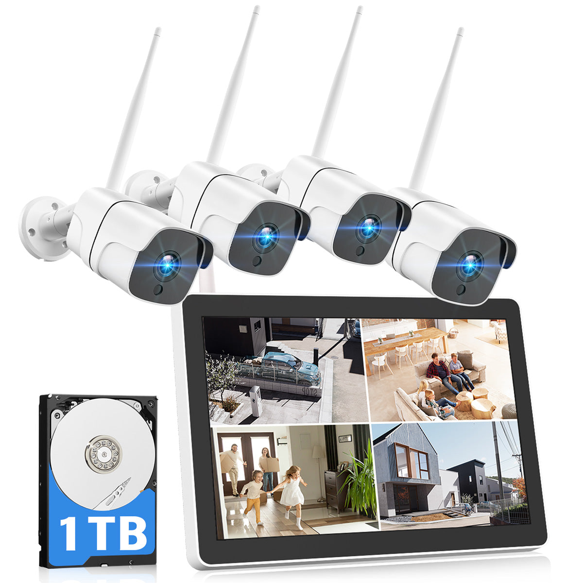 24/7 Recording Security Camera System- Campark – Campark - Focus on Cameras