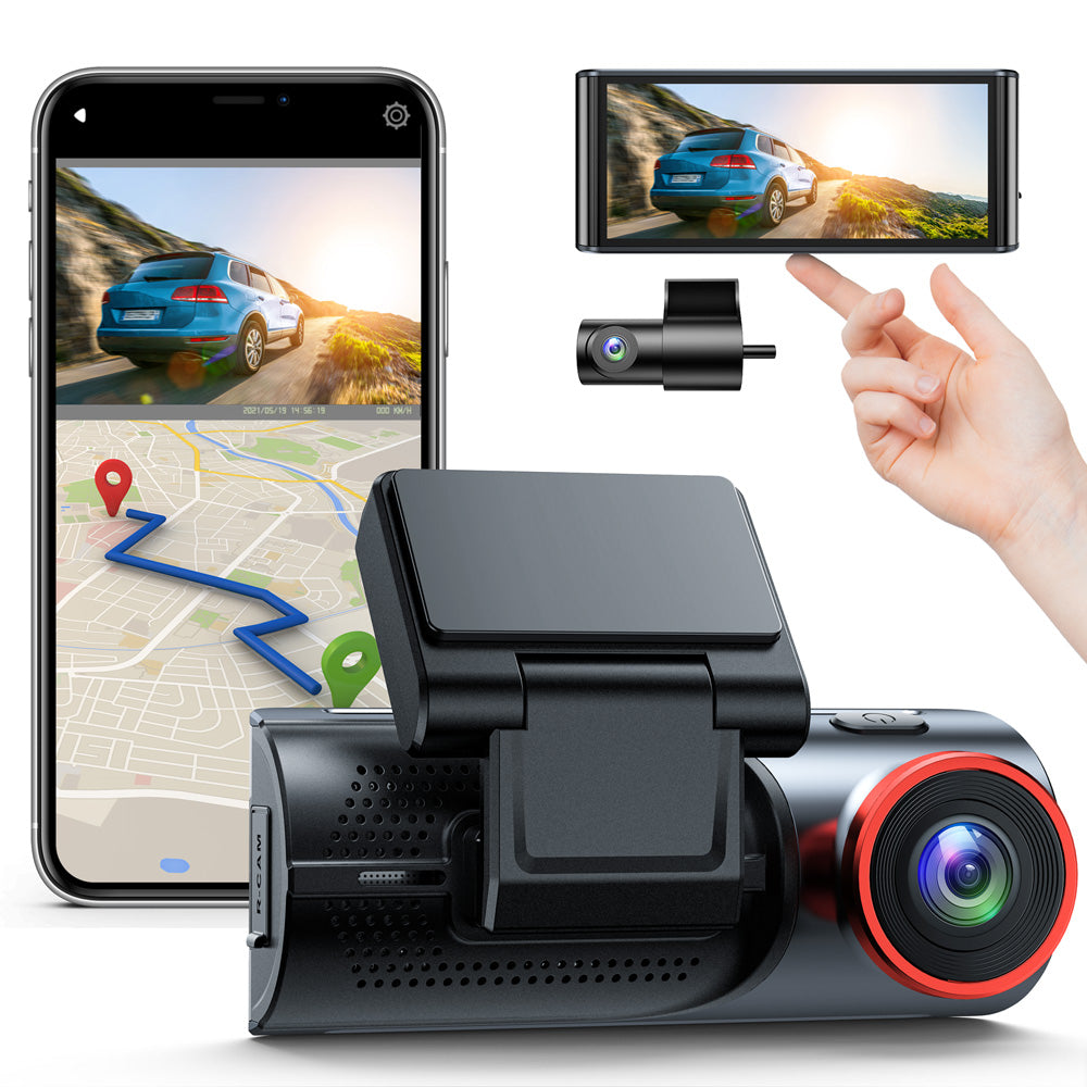 Campark C350 4K+1080P WIFI Front And Rear USB Charging Dash Cam