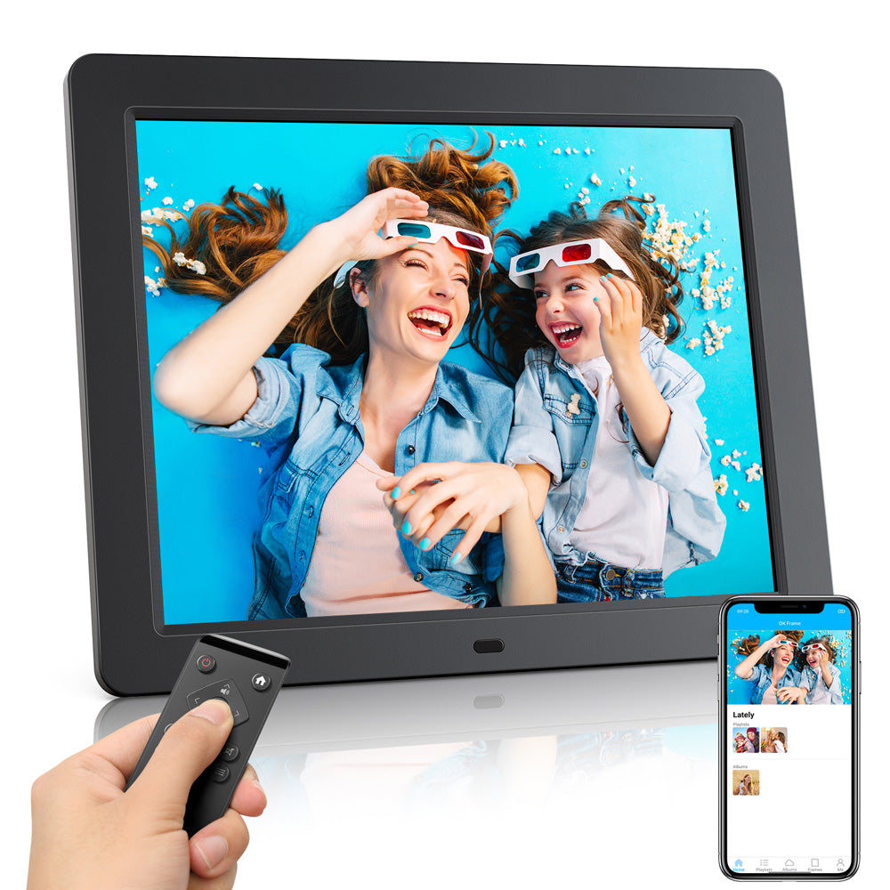 Campark F50 15" Share Photos HD Display WiFi Digital Photo Frame with Remote Control