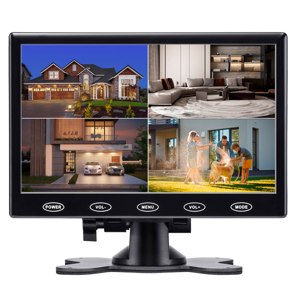 Campark D701 7" 800*480 Security Monitor, Support VGA/AV/HDMI/USB Interface Displays (Only available in the US)
