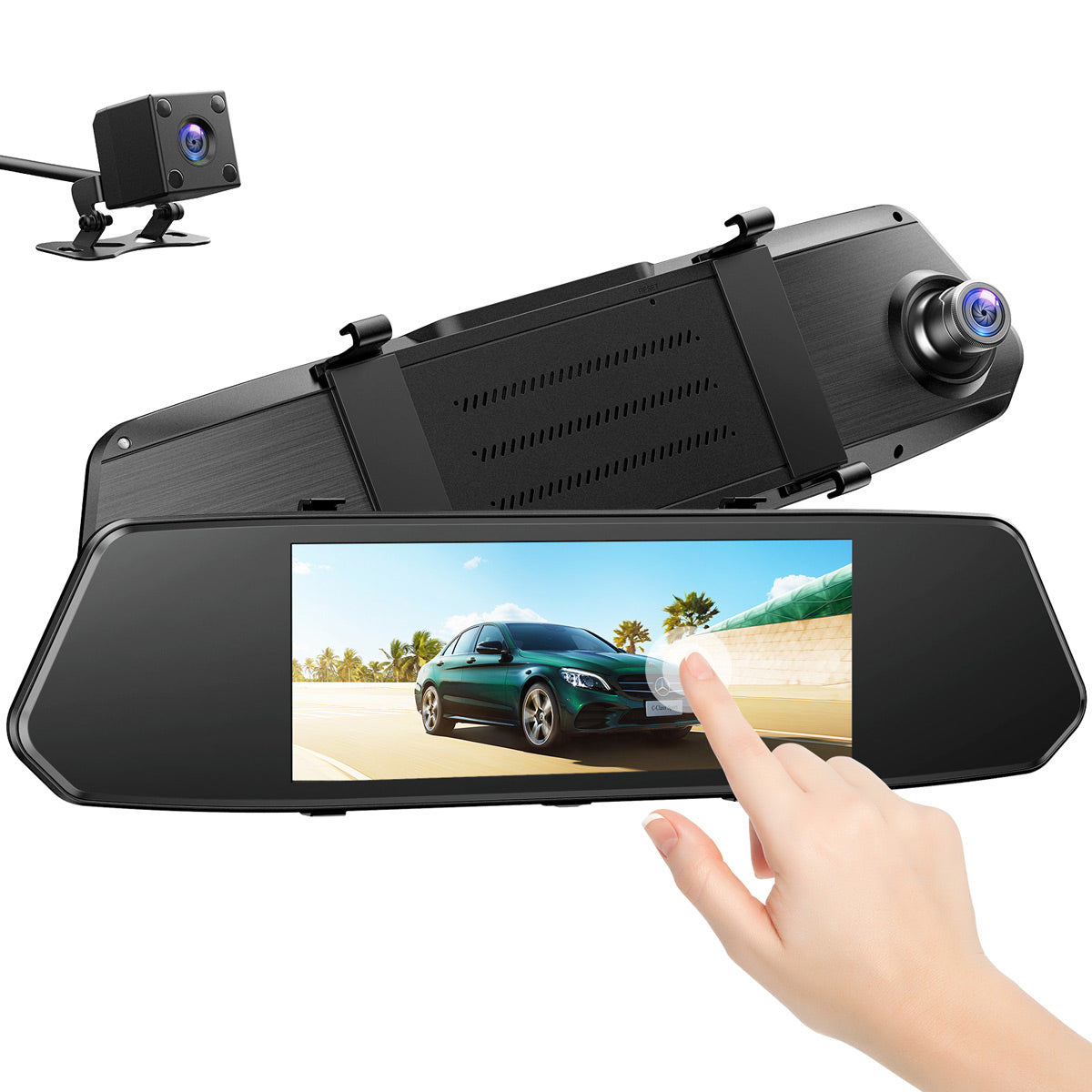 thumbnail image 2 of Campark DC20 Mini Dual Dash Cam - Front And Rear 1080P FHD, Night Vision, G-Sensor, Loop Recording 2 of 6