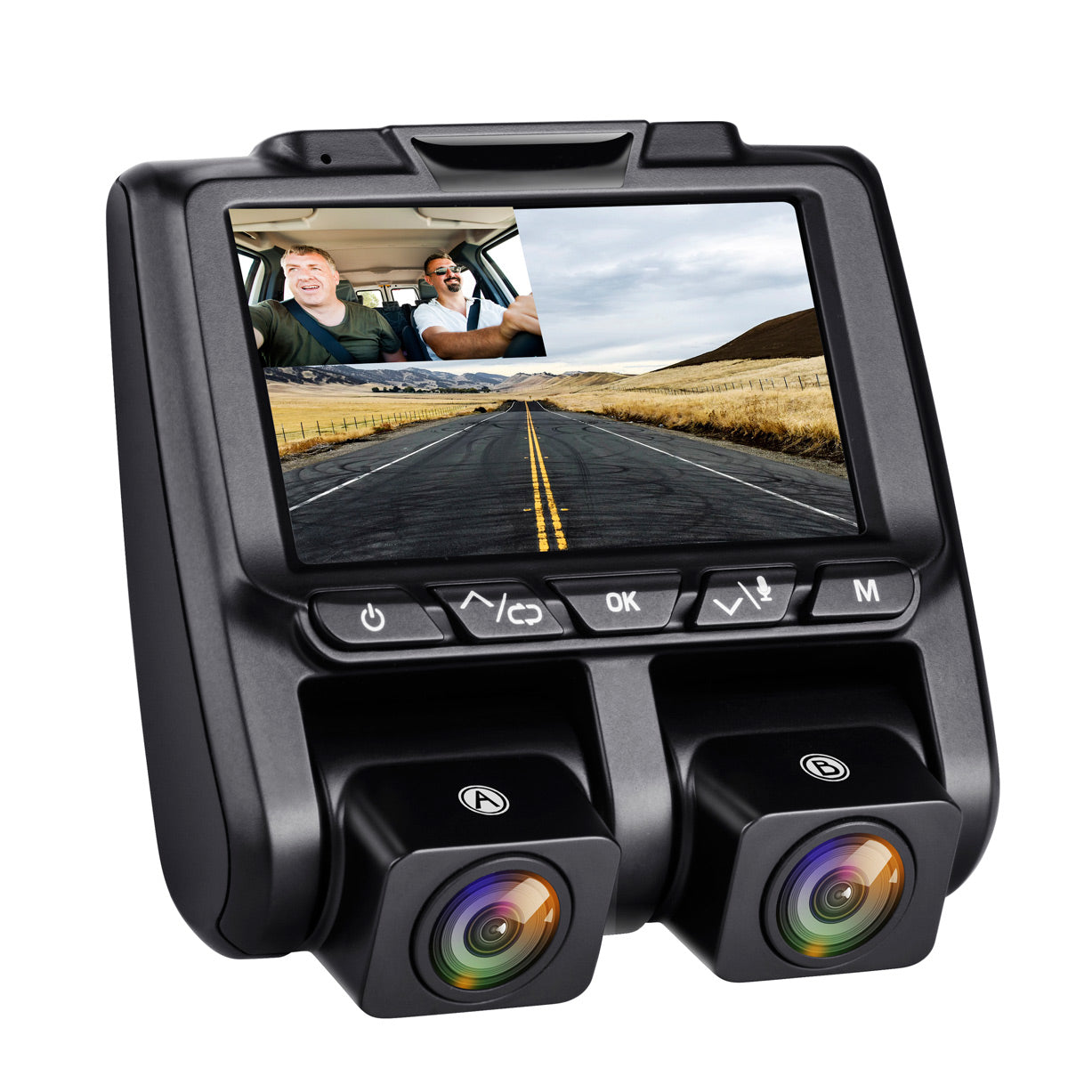 Campark CE45 1080P IR Night Vision Front and Inside Dash Camera for Taxi Drivers（Only Available In The US ）
