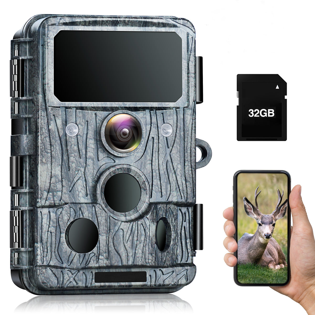 thumbnail image 2 of CEYOMUR 4K 48MP Trail Camera - 850nm Night Vision, Motion Activated, IP66 Waterproof 2 of 12