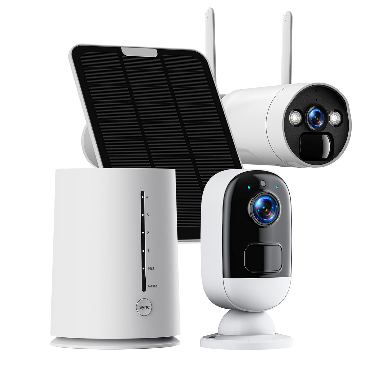 Campark SC05 4MP Wifi Solar Security Camera System With  Color Night Vision