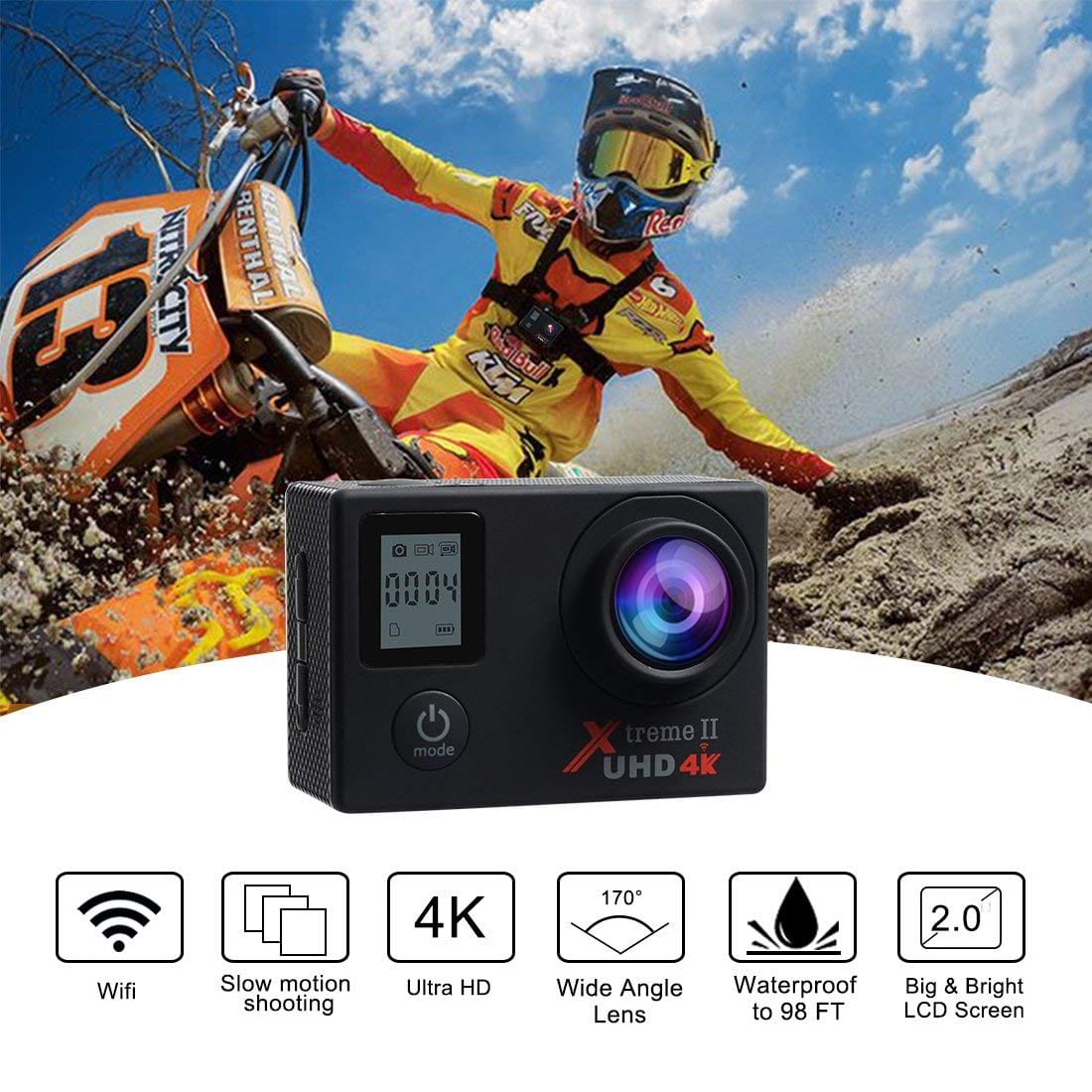 Campark ACT76 Action Camera performance introduction