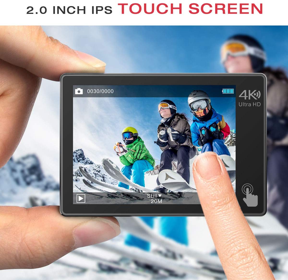 Campark X20C Touch Screen Action Camera