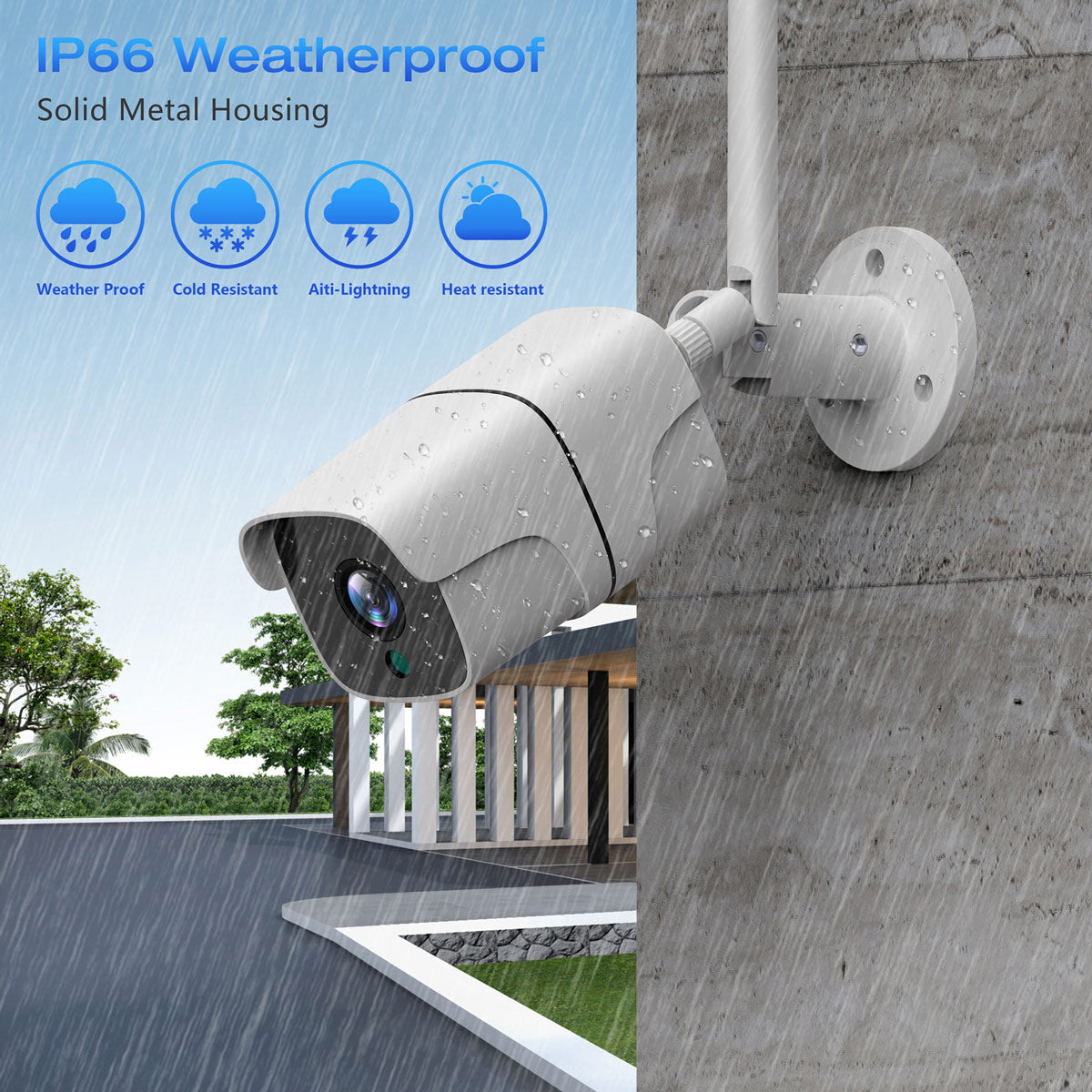A Single Security Camera For Campark W300/W400 Security Camera System (Out of stock in Canada, Australia,Europe)