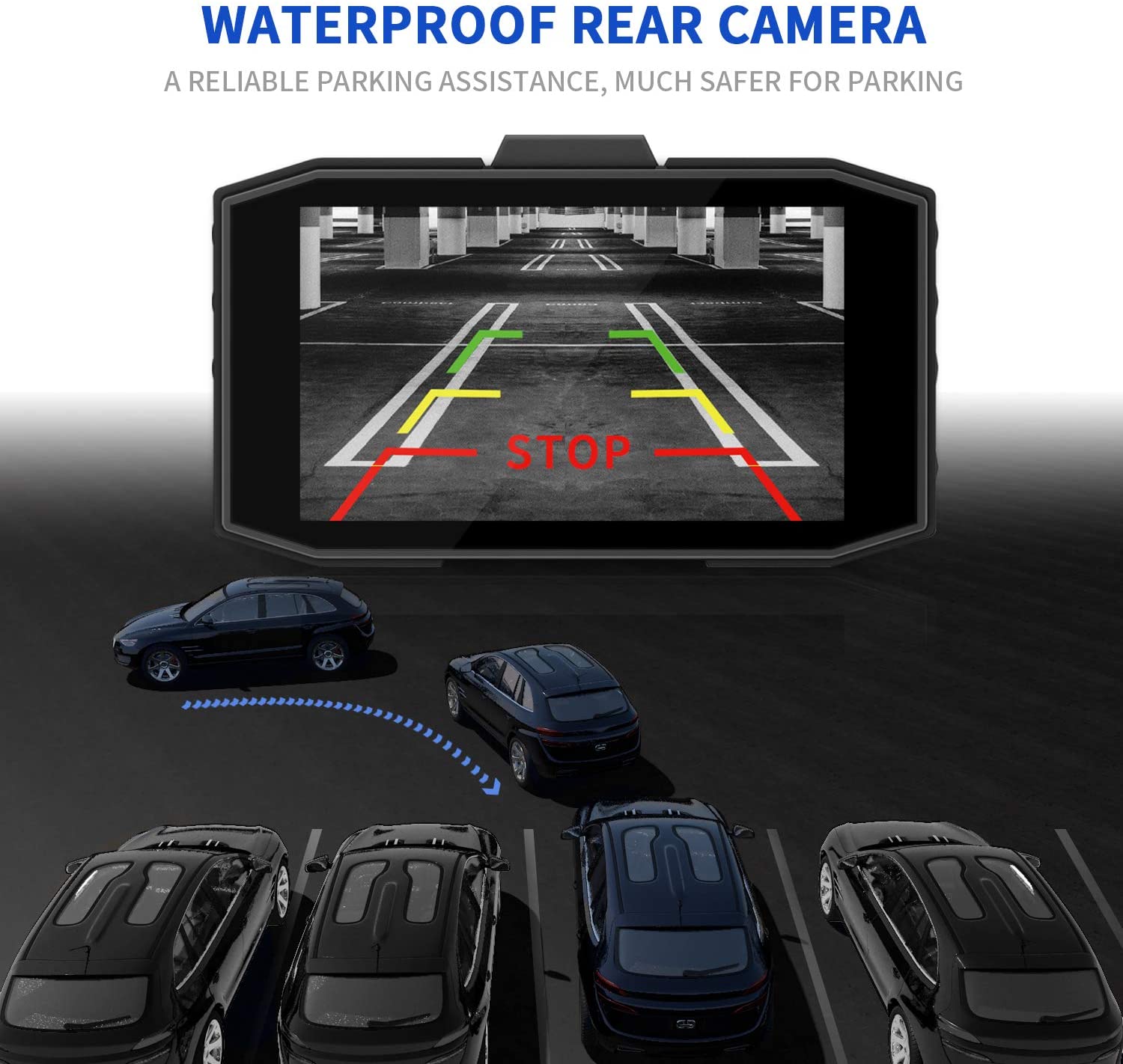 Dash Cam Front and Rear, Dash Camera for Cars with Poland