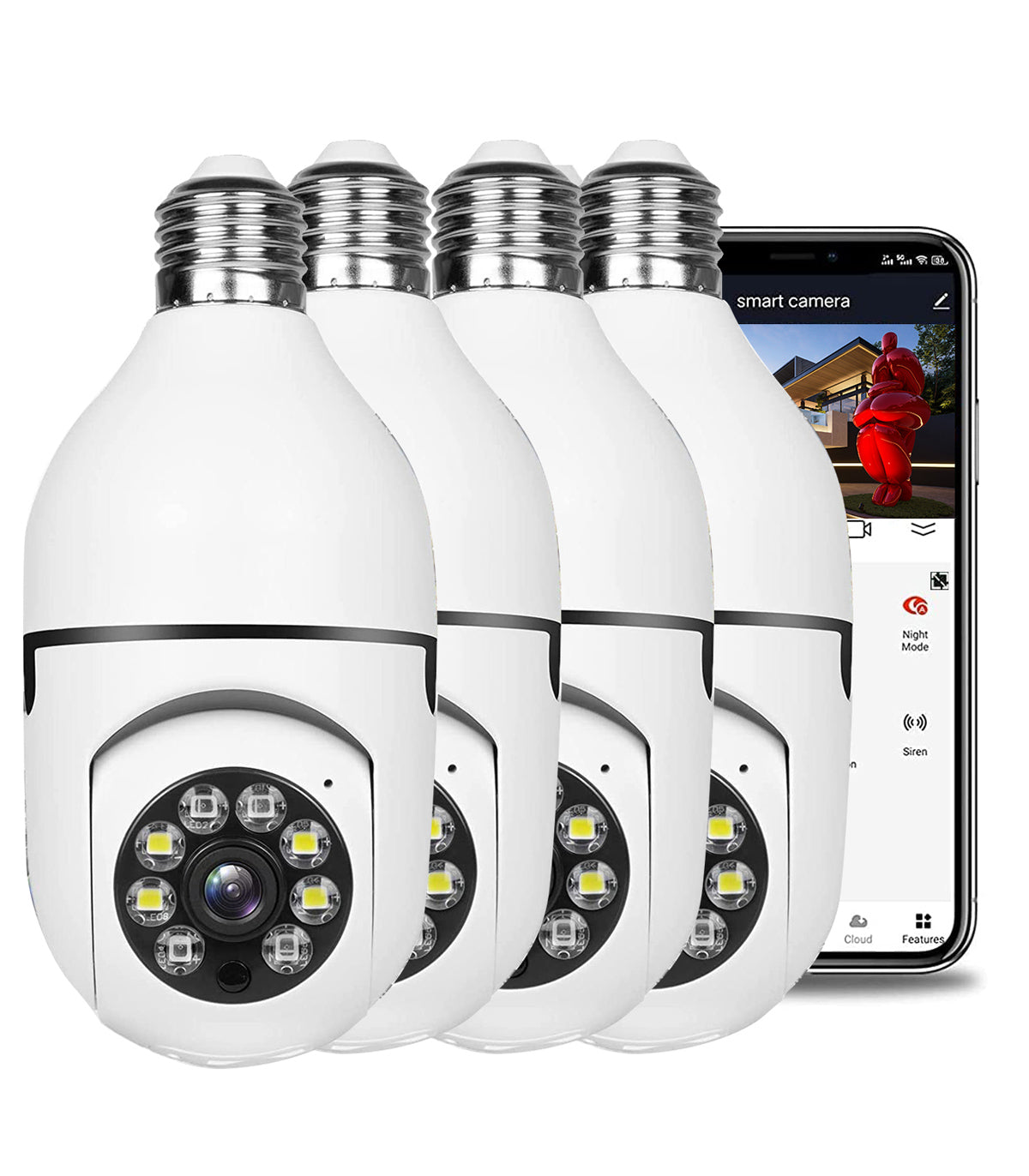 Campark SC07 1080P WiFi Wireless Light Bulb Security Camera
