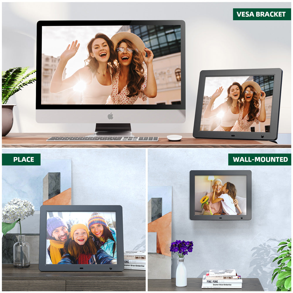 Campark F50 15" Share Photos HD Display WiFi Digital Photo Frame with Remote Control