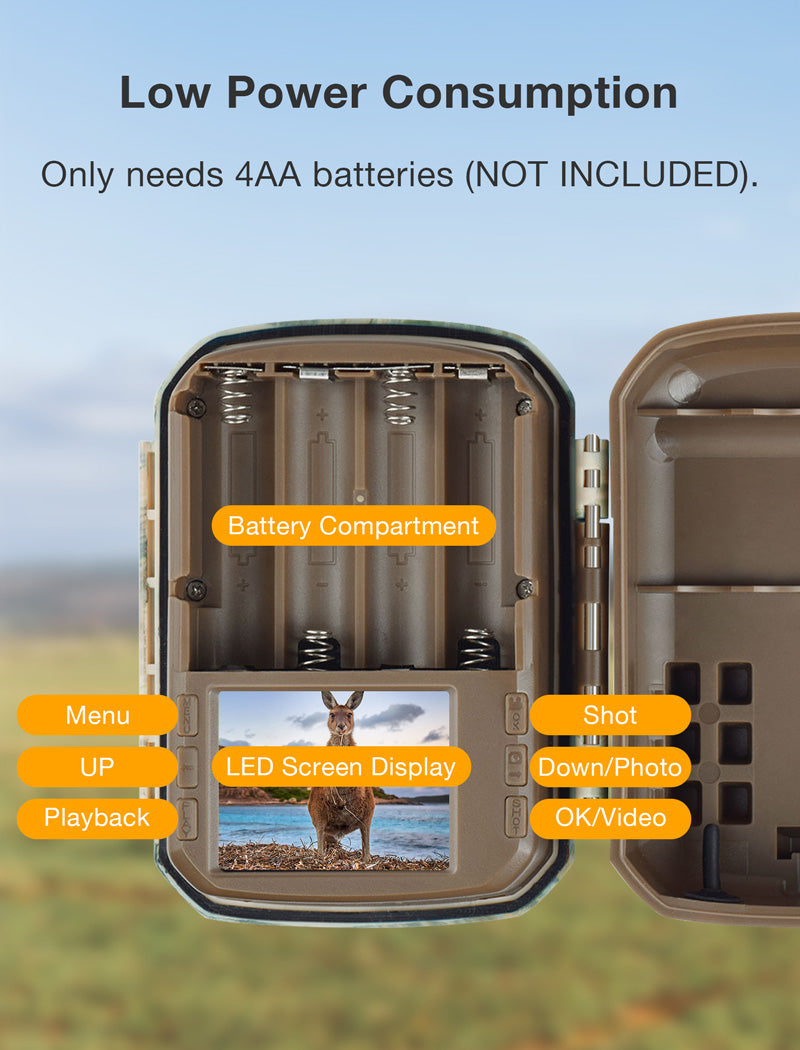 Campark TC11 Full HD 1080P 24MP Easy-To-Hide Mini Trail Camera