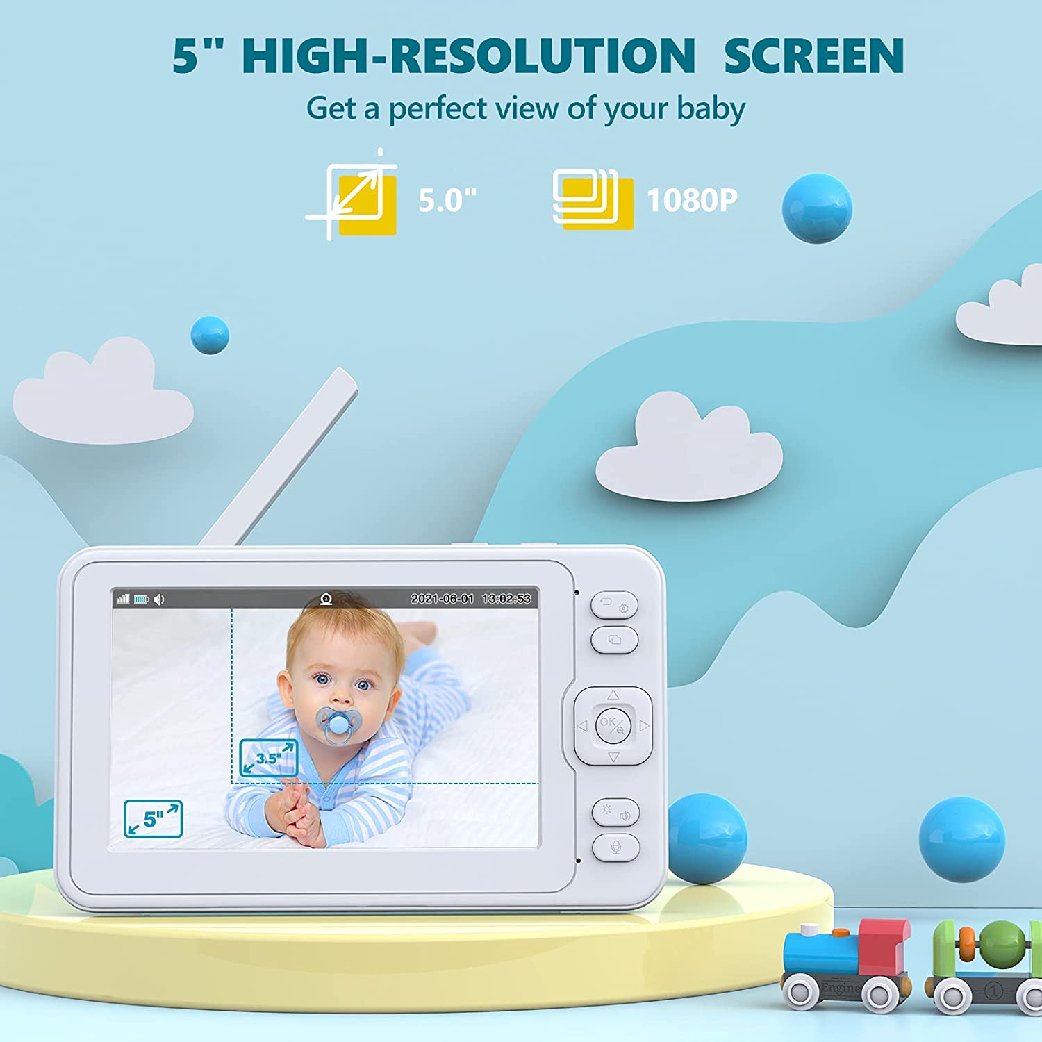 Campark 5”LCD Screen Baby Camera-BM50