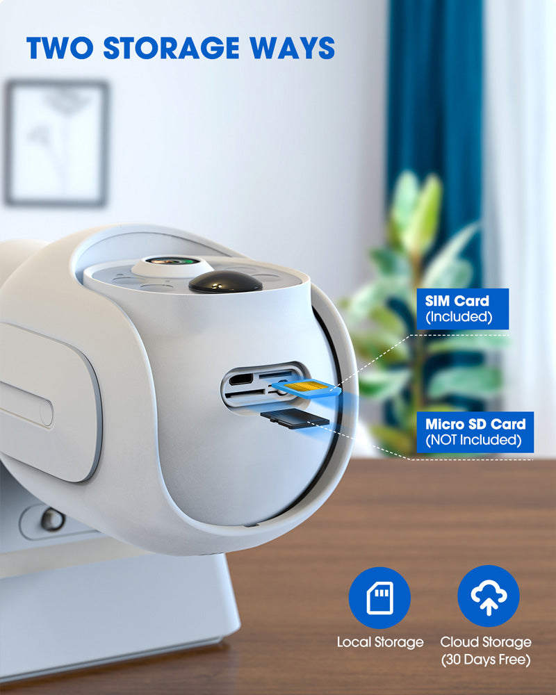 Campark SC12 3MP Outdoor Wireless 4G LTE Cellular Security Camera No WiFi Dome Cam with Solar Panel & SIM Card