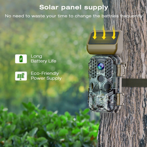 Campark T200 Trail Camera supply with Solar panel 