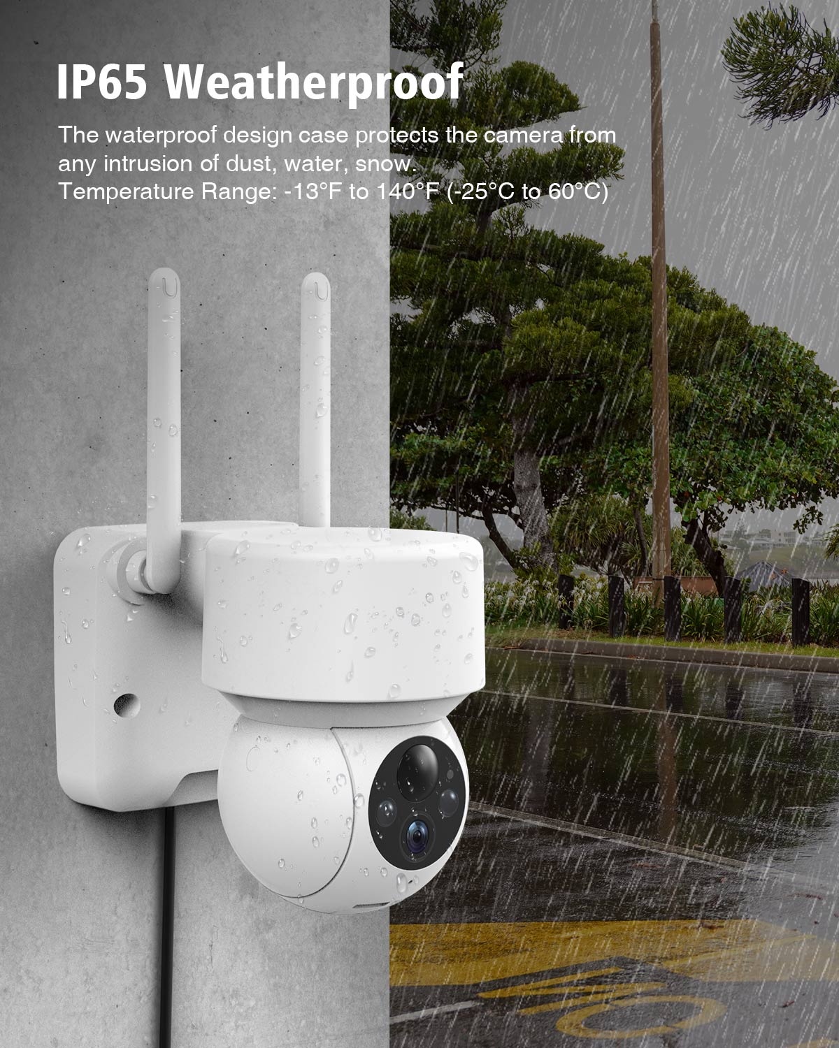 Campark SC500 1080P Color Night Vision Security Camera With Motion Detection (Only Available In Europe,The UK)