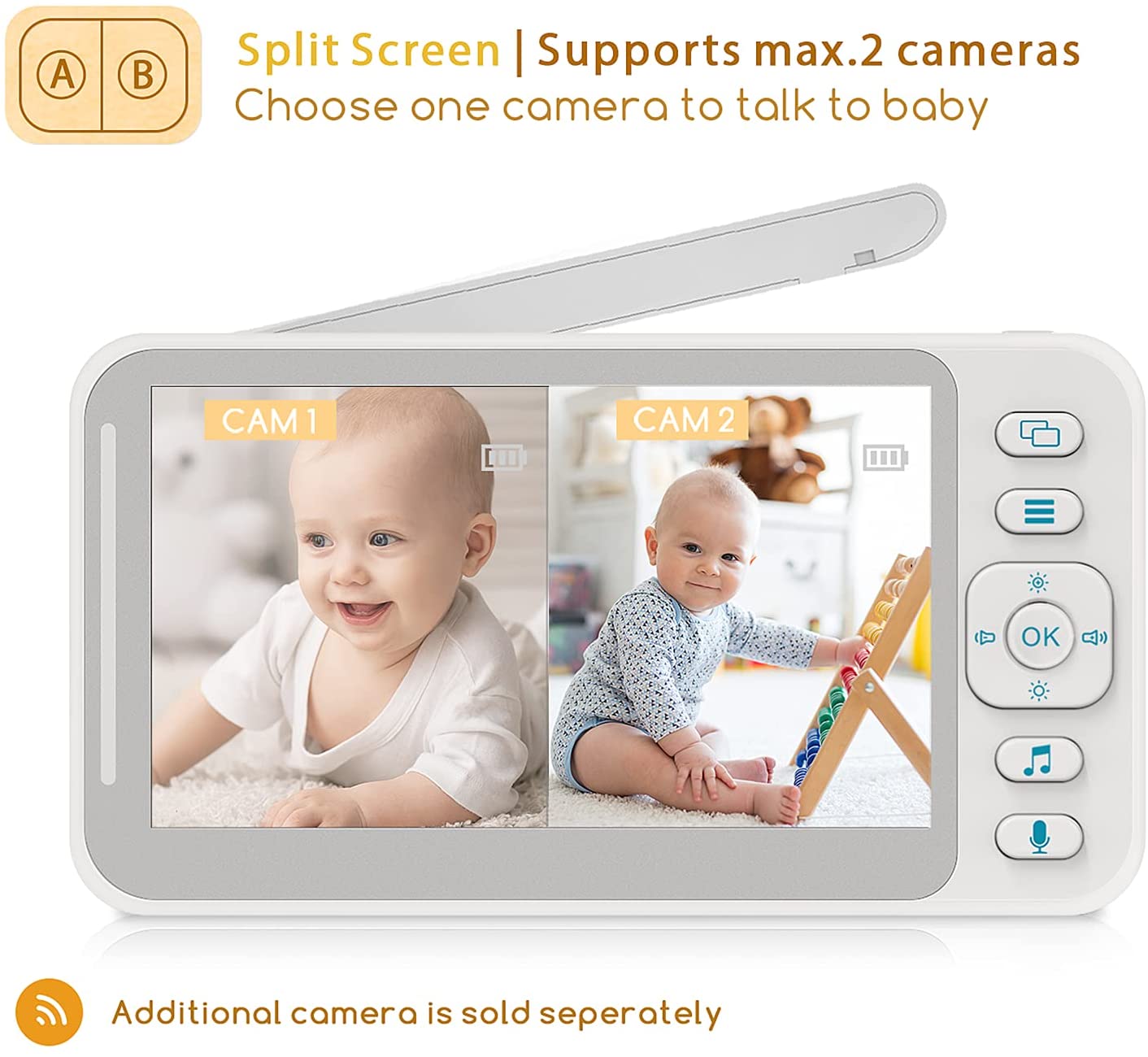 Campark Split Screen Baby Camera-BM41