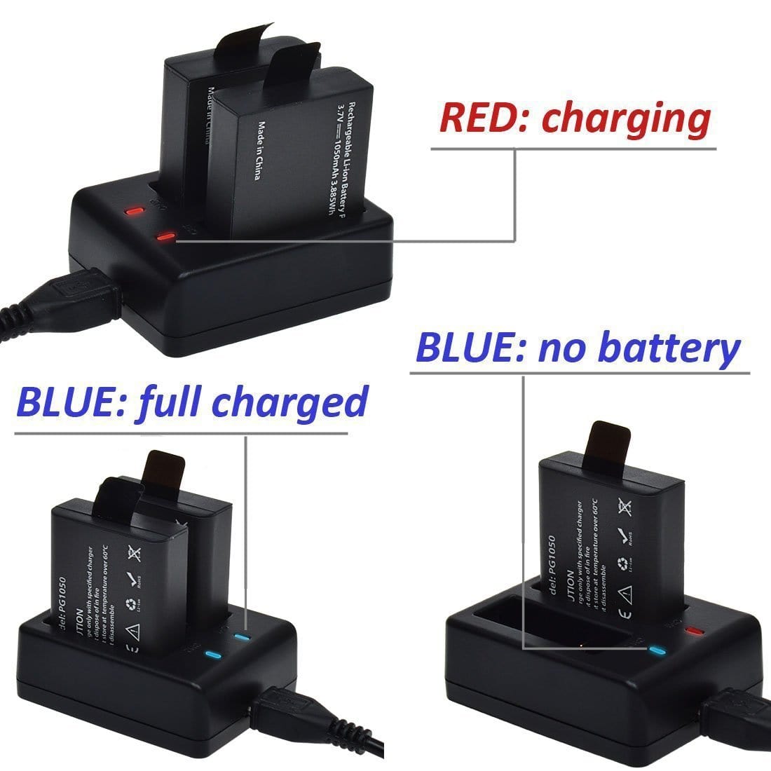 Campark Action Camera charger