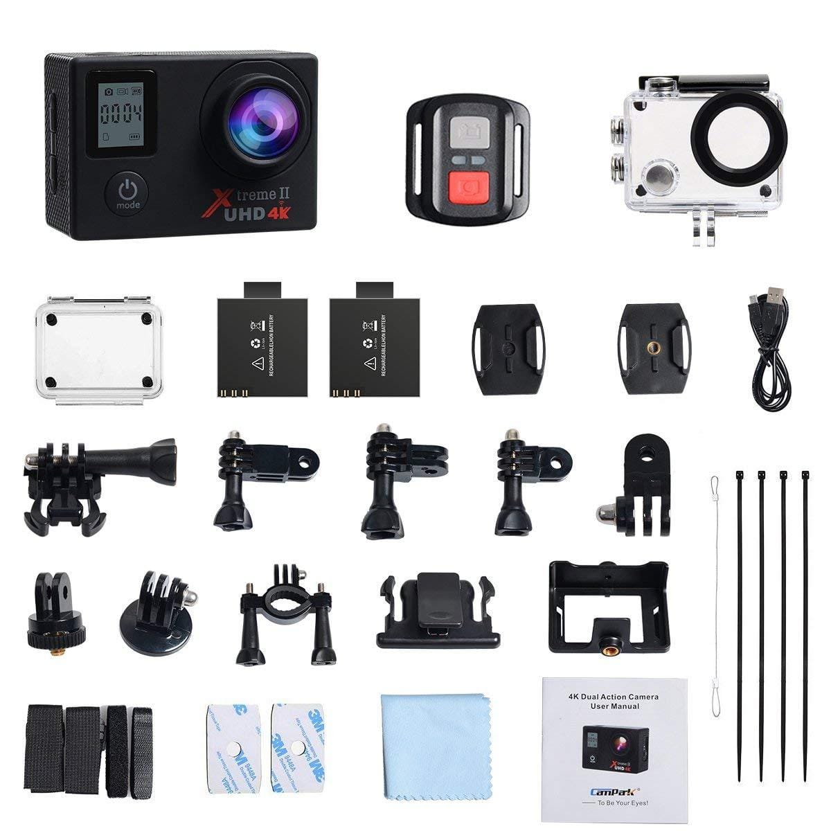 Campark ACT76 Action Camera package