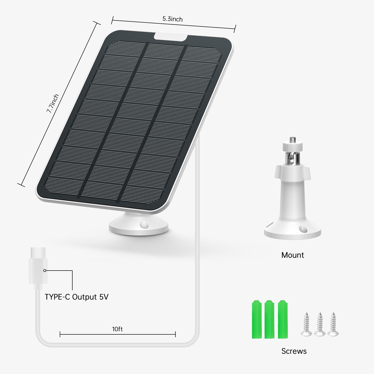 Solar Panel For Security Camera -Campark – Campark - Focus on Cameras
