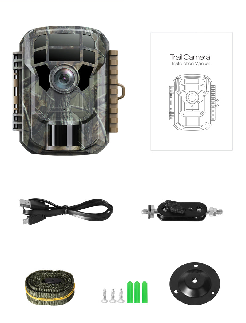 Campark T20A-Grau 20MP 1080P HD Mini wasserdichte Wildkamera