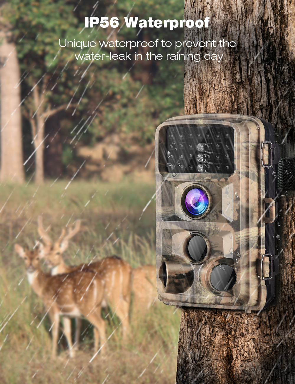 Caméra de chasse Campark T45 Trail Wildlife 20MP 1080P étanche